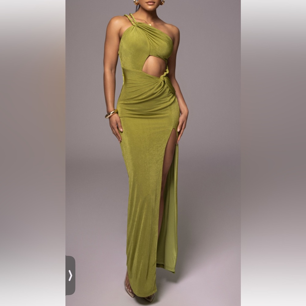 New Luxxel Olive  Green Dress